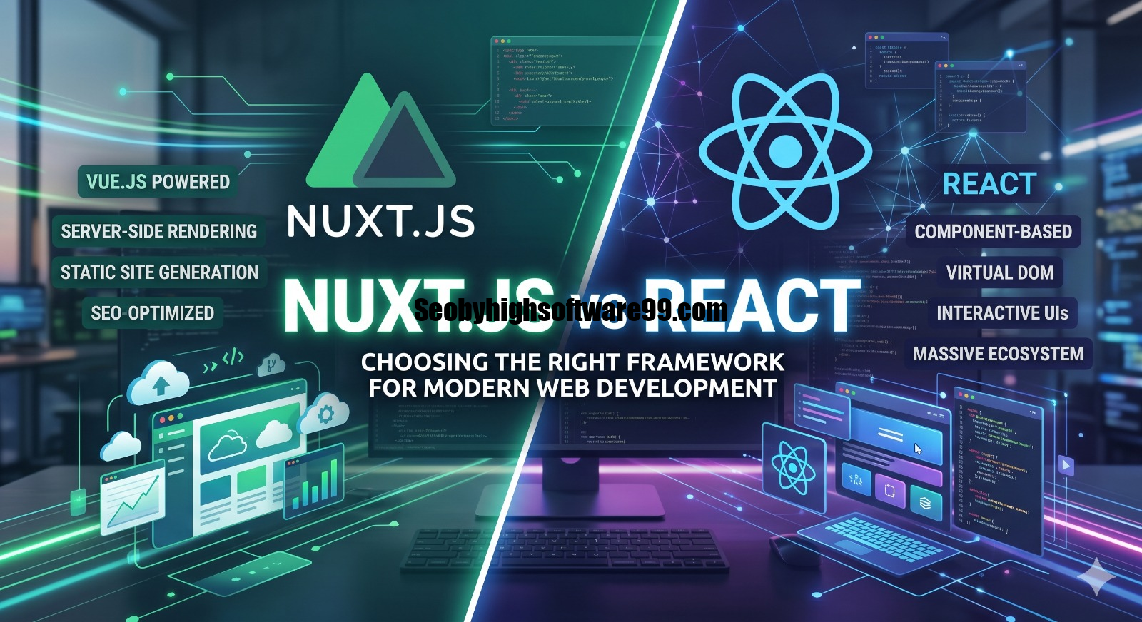Nuxt js vs React