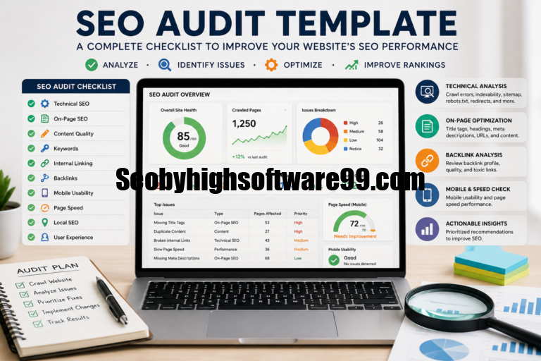 SEO audit template checklist for website optimization